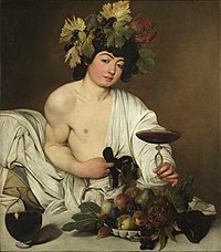 Bacchus jeune vu par Le Caravage à la fin du XVIe siècle.