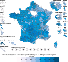 Voter turnout in the first round