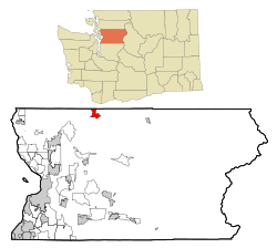 Location of Oso, Washington