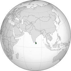 Mapa ya Sri Lanka