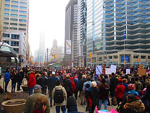 Protester i Toronto.