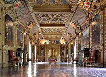 Great gallery of Château de Maintenon - Eure-et-Loir, France