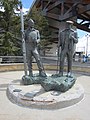 Statue of Alf Engen and Statue of Joe Quinney