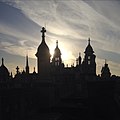 A view from one of the postgraduate study carrels at the Clock Tower of Maughan Library