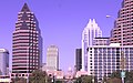 Austin from Congress Bridge in daylight/Austin desde la Puente Congress a la luz del día