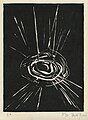 9. Therloïc Brossard, Soleil, 1970, linogravure, 23 x 30,5 cm, collection particulière.