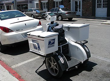 Segway PT equipped for mail delivery in the United States