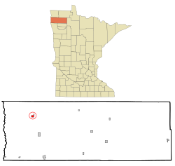 Location of Stephen, Minnesota