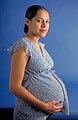 A pregnant woman in November 2002.