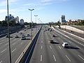 Expressway leading north from Buenos Aires, through Vicente López partido.