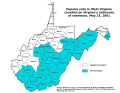 Image 31Counties (in blue) approving Virginia's secession from the U.S. (from History of West Virginia)