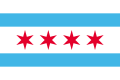 Flag of Chicago, Illinois, United States