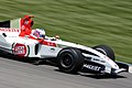 Jenson Button driving the BAR 006 at the 2004 United States Grand Prix.