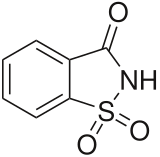 Strukturformel von Saccharin