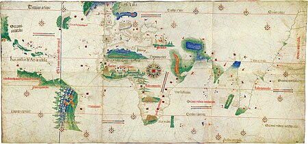 Cantino planisphere (1502), Biblioteca Estense, Modena, Italy