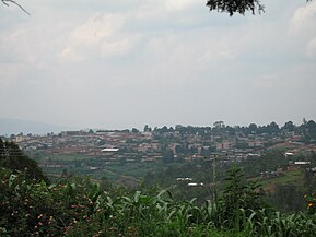 'n Uitsig oor die huidige hoofstad Gitega in 2006