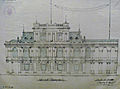 Projeto do Palácio de Najas, apresentado em 1923.