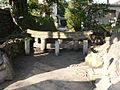 桜島の埋没鳥居 Sakurajima buried torii.