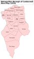 A map showing the Dulwich wards of Camberwell Metropolitan Borough as they appeared in 1916