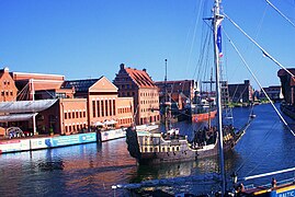 Polish Baltic Philharmonic on the Motława river in Gdańsk