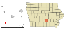 Location of Melcher-Dallas, Iowa