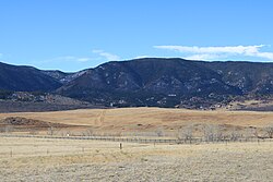 Parry Park and the Rampart Range.