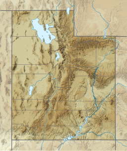 Location of Fish Lake in Utah, USA.
