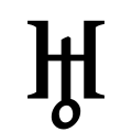 Uranus monogram (serif).svg