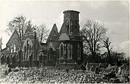 Ruins of the Anglican Church of St. John and St. Philip in The Hague, after the bombing