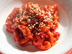 Korean ojingeo-jeot (salted squid)