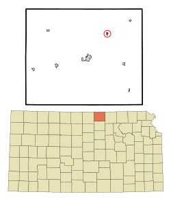 Location within Republic County and Kansas