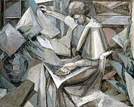 Albert Gleizes, 1910, La Femme aux Phlox (Woman with Phlox), oil on canvas, 81 x 100 cm, Museum of Fine Arts, Houston