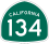 State Route 134 marker