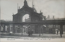 La gare pendant la Première Guerre mondiale.