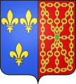 Armes d'Henri IV, premier Bourbon roi de France.