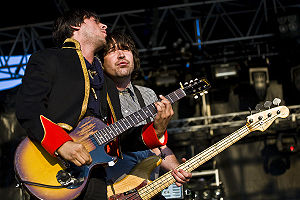 Hammond (right) and Carl Barât with Dirty Pretty Things in 2007