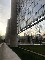 Rear View of Tapestry at Eisenhower Memorial