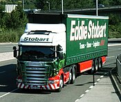 Eddie Stobart lorry. The Stobart Group are the main sponsors for the Vikingss in 2010.