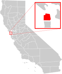 Geografska lega San Francisca v Kaliforniji