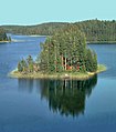 Image 10A summer cottage (mökki) on a lake island (from Culture of Finland)