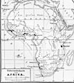 Mappa tal-1885 tal-possedimenti Ġermaniżi fl-Afrika, b'Kapitaï u Koba murija bħala Dubrica