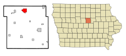 Location of Iowa Falls, Iowa
