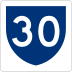 Highway 30 marker