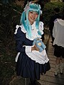 Cosplayer Wikipe-tan "Heung Ying Ching" Serene LAU (向映晴) tại "Buổi tiệc Cosplay Đại học Hồng Kông" ở Hồng Kông