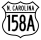 U.S. Highway 158A marker