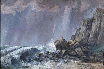 Gustave Courbet, La Trombe, Étretat, vers 1869/70.