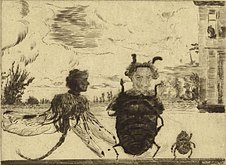 Peculiar Insects (1888) drypoint, 11.9 × 15.9 cm, Royal Library of Belgium, Brussels