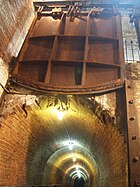 A gate at Ossining Weir to close the aqueduct off for maintenance