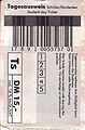 CeBIT Home 1998 student day ticket with barcode