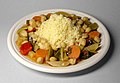 Image 17Couscous (Arabic: كسكس) with vegetables and chickpeas, the national dish of Algeria (from Culture of Algeria)